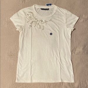 Embellished White Tee